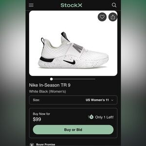 Nike White Black Sneakers Modern Design